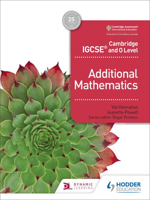 cover image of Cambridge IGCSE and O Level Additional Mathematics